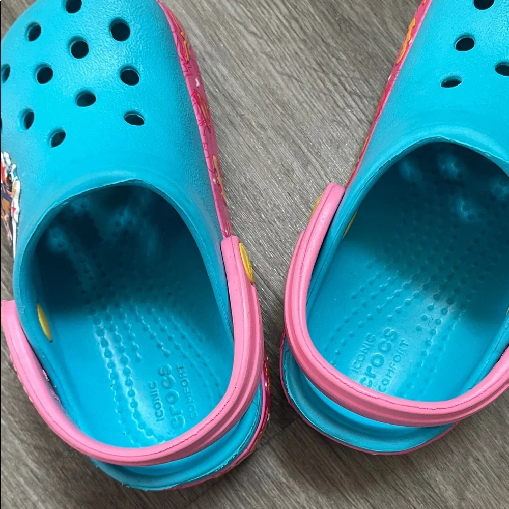 CROCS Kids' Aqua and Pink Water Shoes